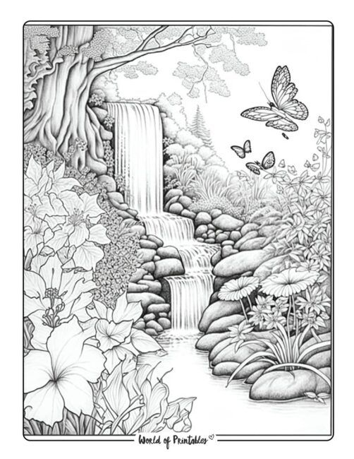 Landscape Coloring Pages