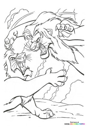 printable coloring pages lion king