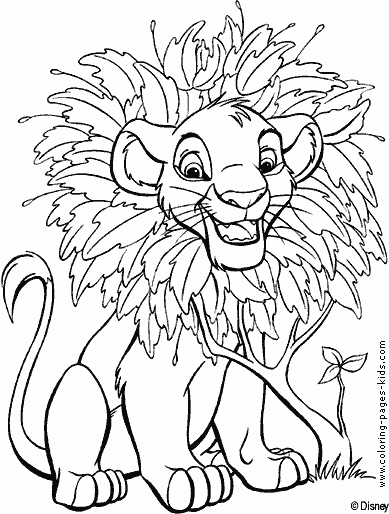 printable coloring pages lion king