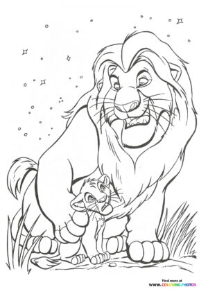 printable coloring pages lion king