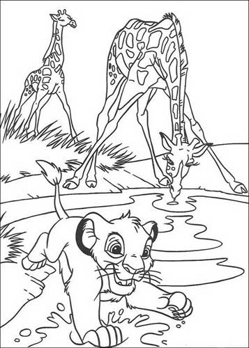 printable coloring pages lion king