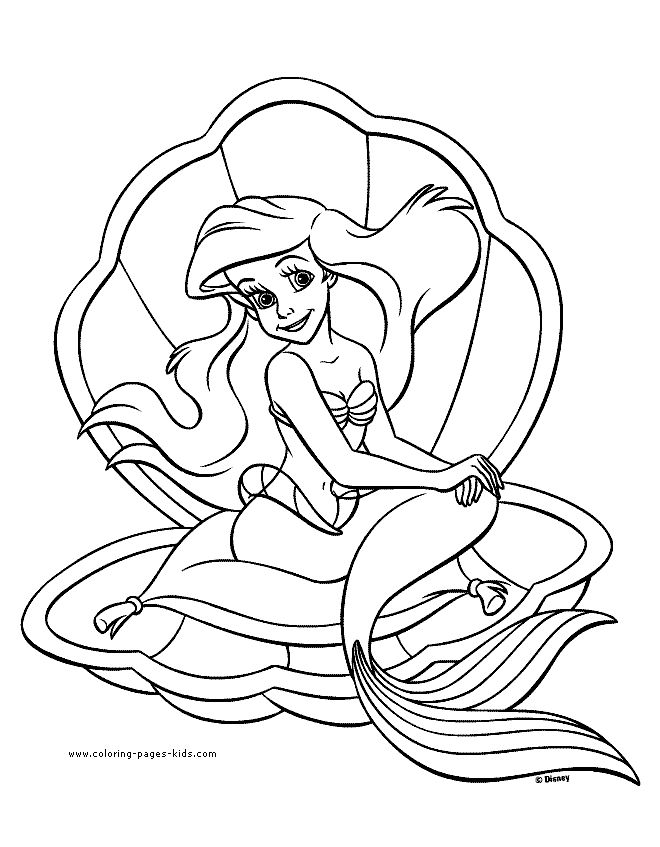 printable coloring pages little mermaid