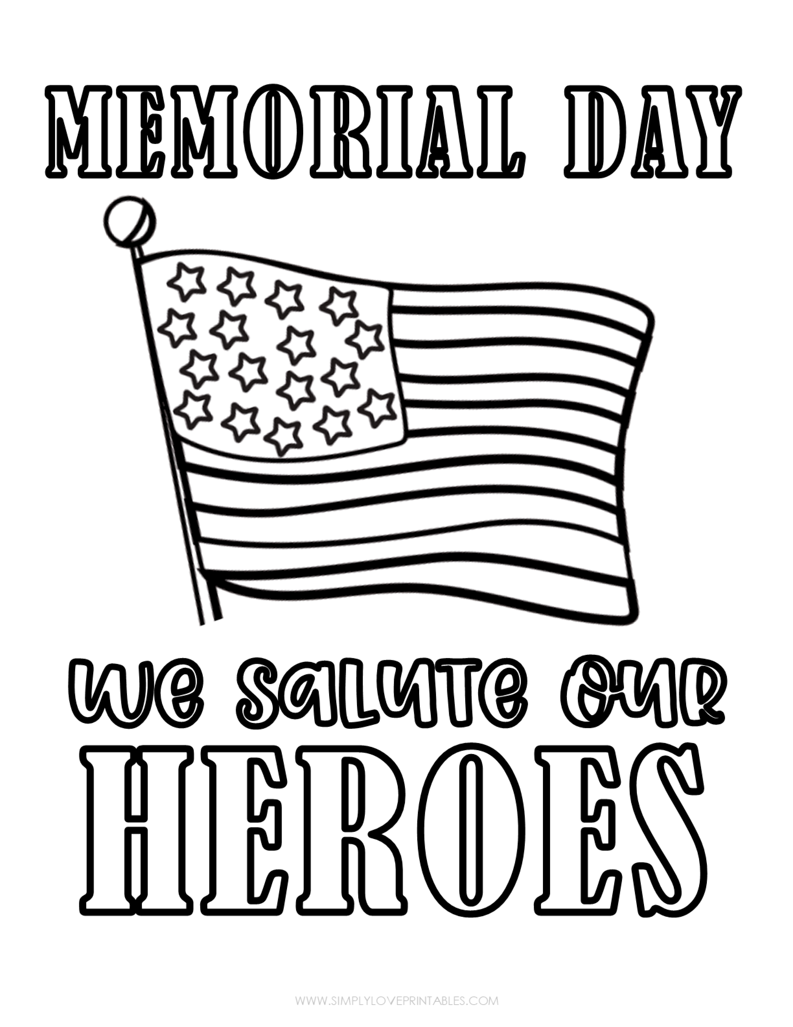 Free Printable Memorial Day Sunday School Coloring Pages 2025 Free Printable Memorial Day Sunday School Coloring Pages 2025