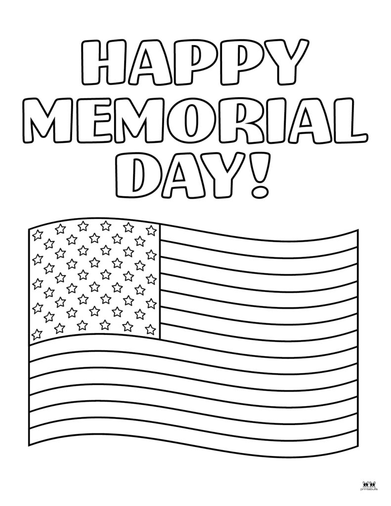 Memorial Day Coloring Pages - 15 FREE Pages | Printabulls