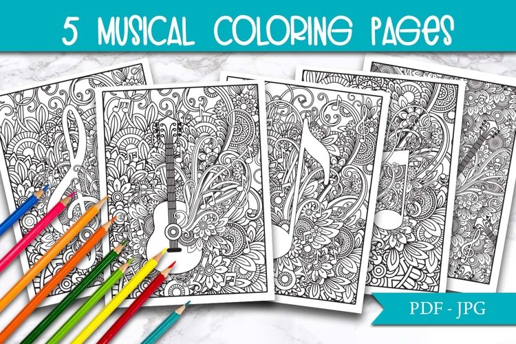 printable coloring pages music