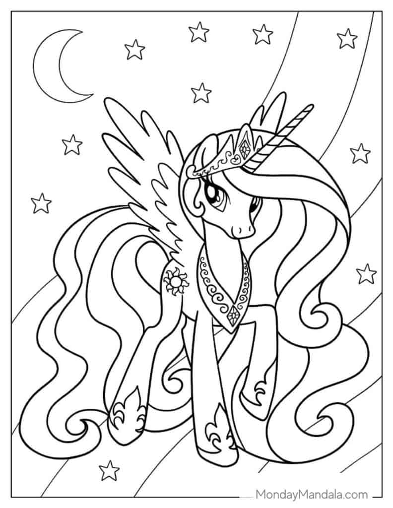 printable coloring pages my little pony