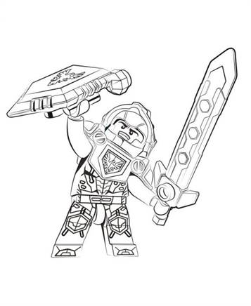 printable coloring pages nexo knights