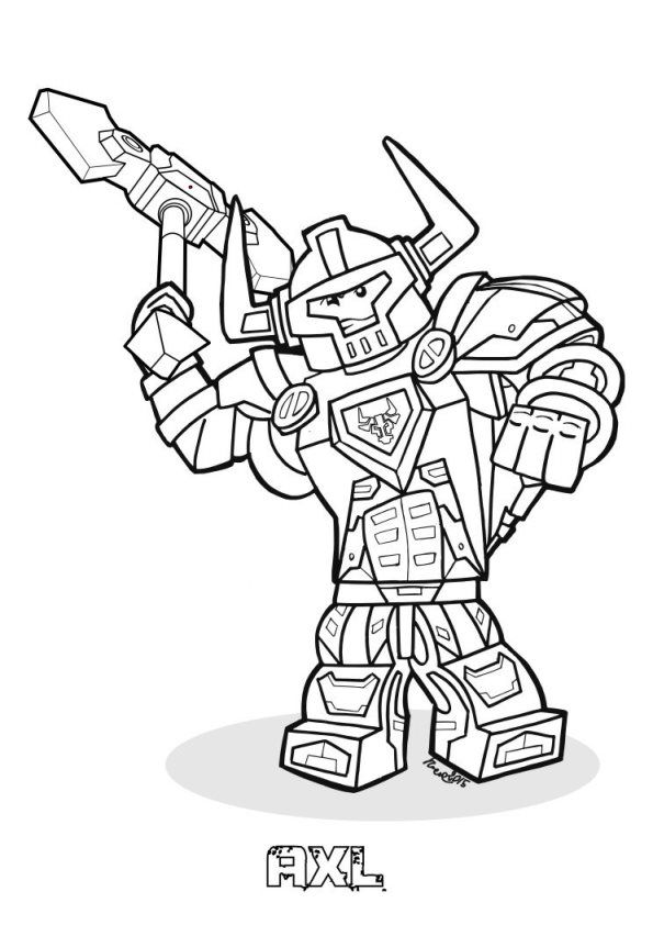 printable coloring pages nexo knights