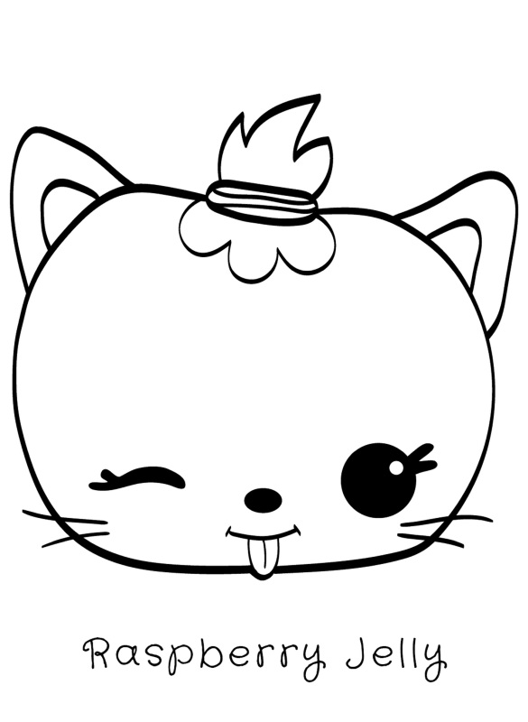 Galaretka malinowa Num Noms kolorowanka