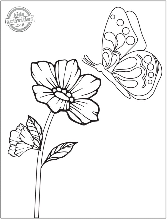 printable coloring pages of flowers