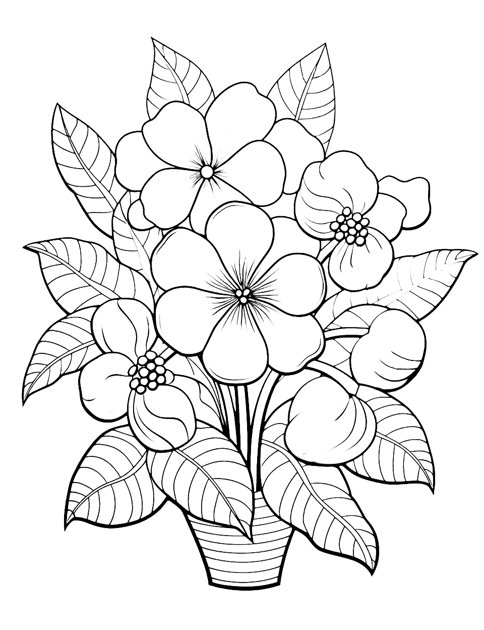 Printable Flower Coloring Sheets Flower Coloring Pages 20 Printable