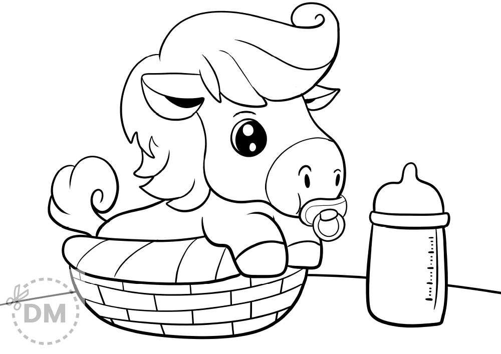 printable coloring pages of horse