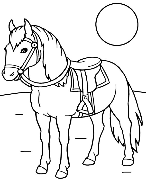 printable coloring pages of horse