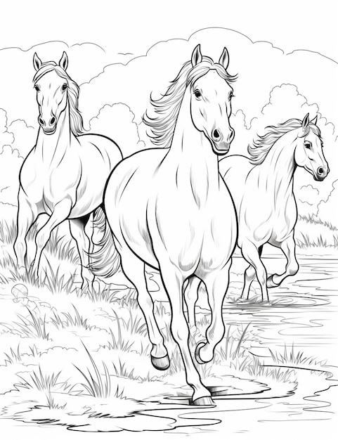 printable coloring pages of horse