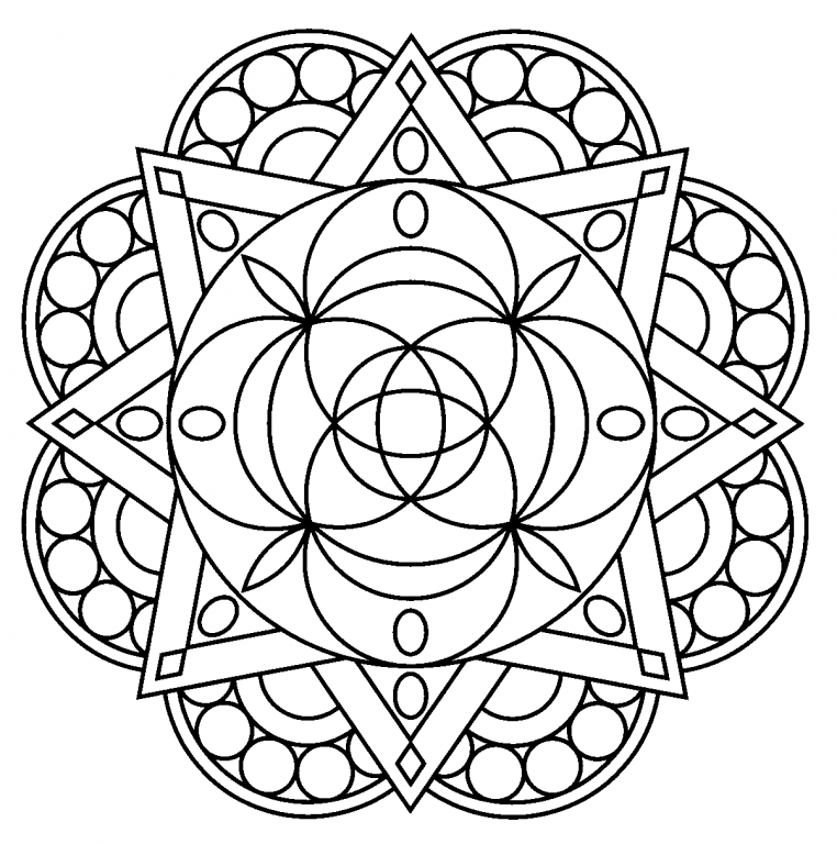 Free Printable Mandala Coloring Pages For Adults - Best Coloring ...