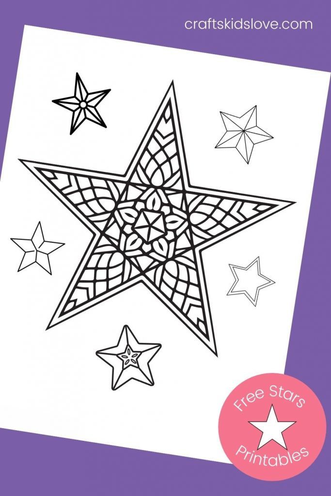 printable coloring pages of stars