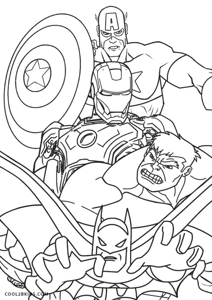 printable coloring pages of superheroes