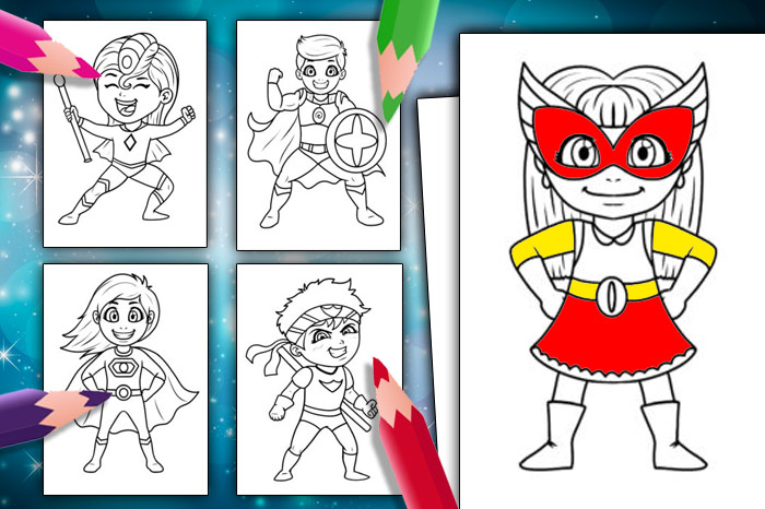 Free Printable Superhero Colouring Pages For Kids Online