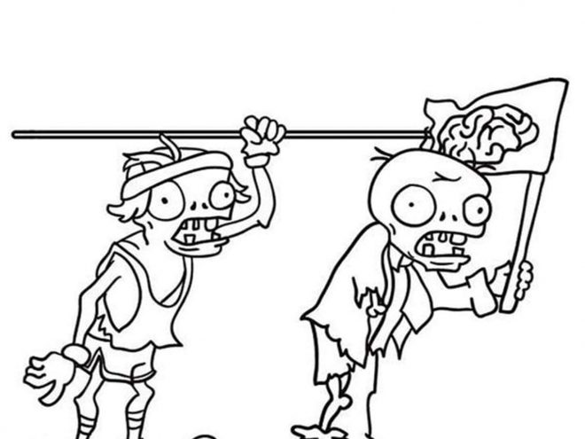 printable coloring pages plants vs zombies