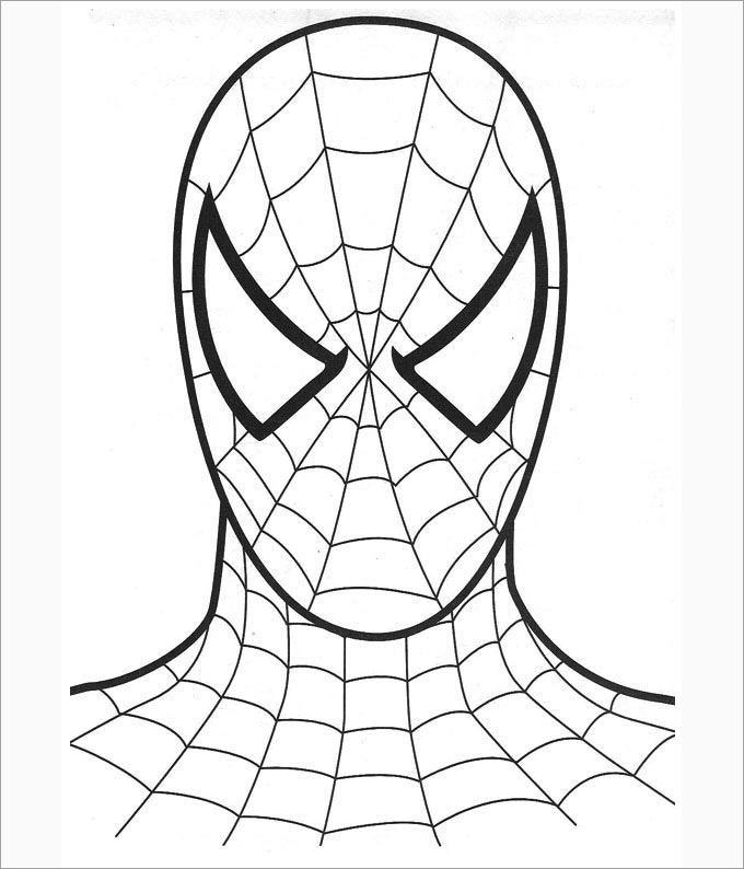 printable coloring pages spiderman