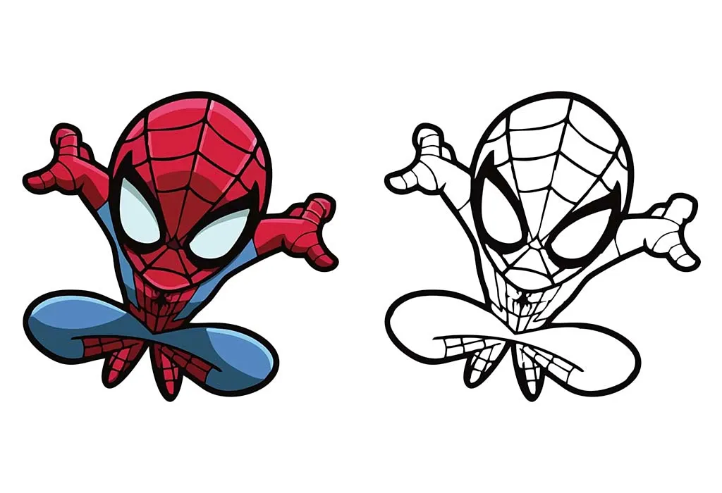 printable coloring pages spiderman
