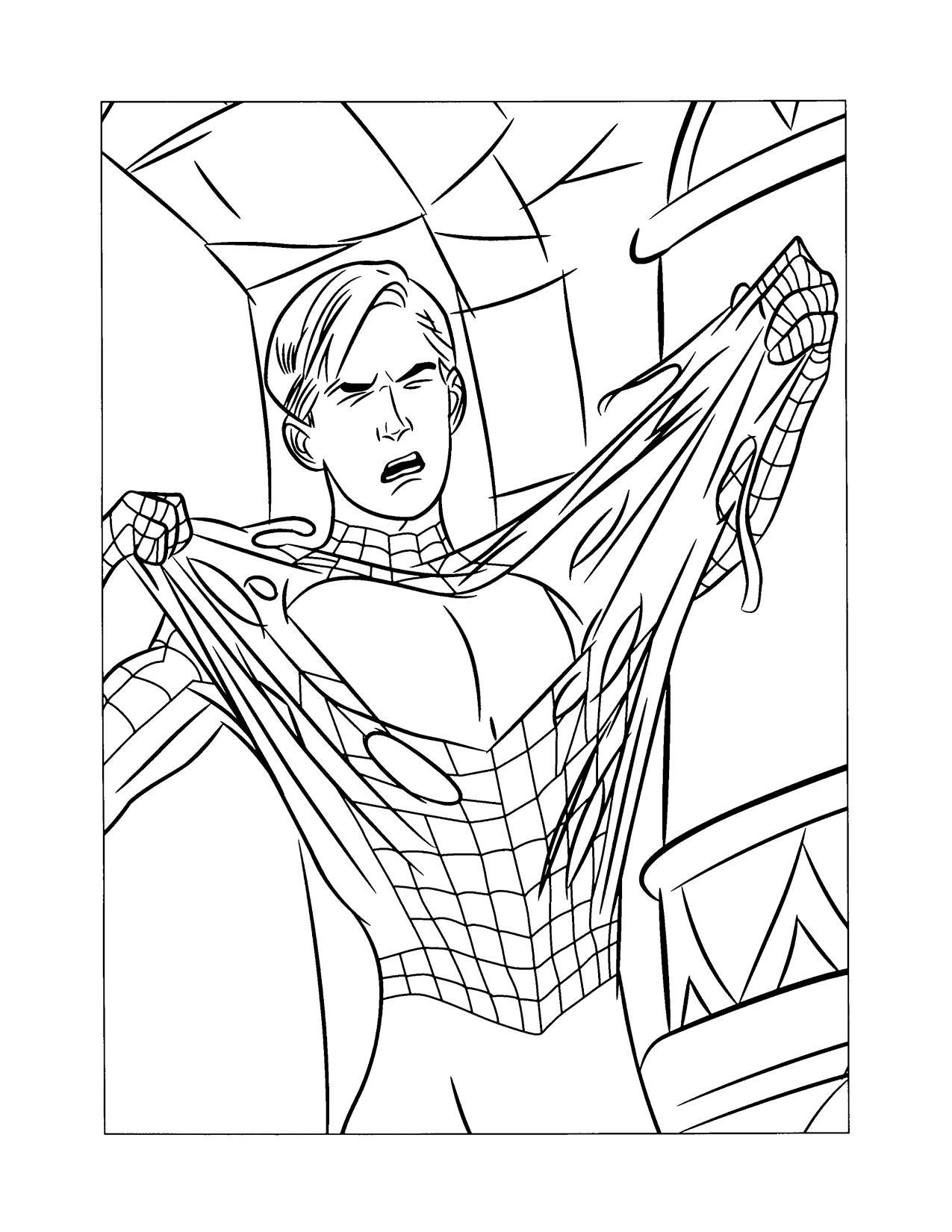 printable coloring pages spiderman