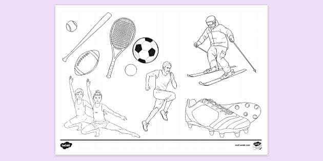 printable coloring pages sports