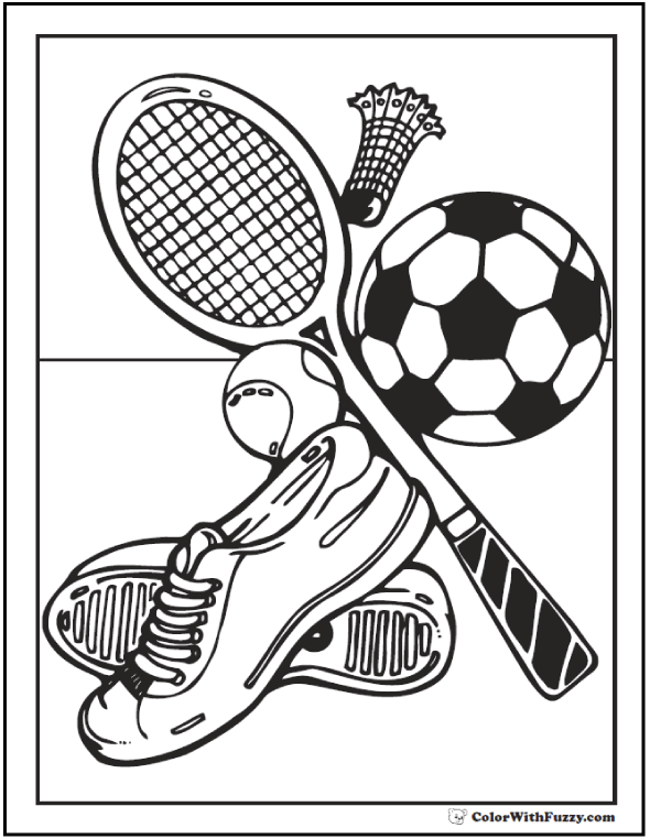 printable coloring pages sports