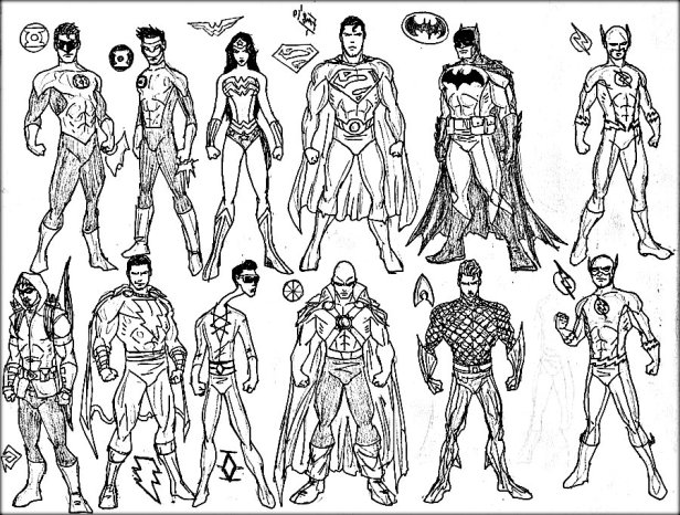 Top 5 Superheroes Coloring Pages for Boys - All Superheroes ...