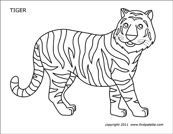 printable coloring pages tiger