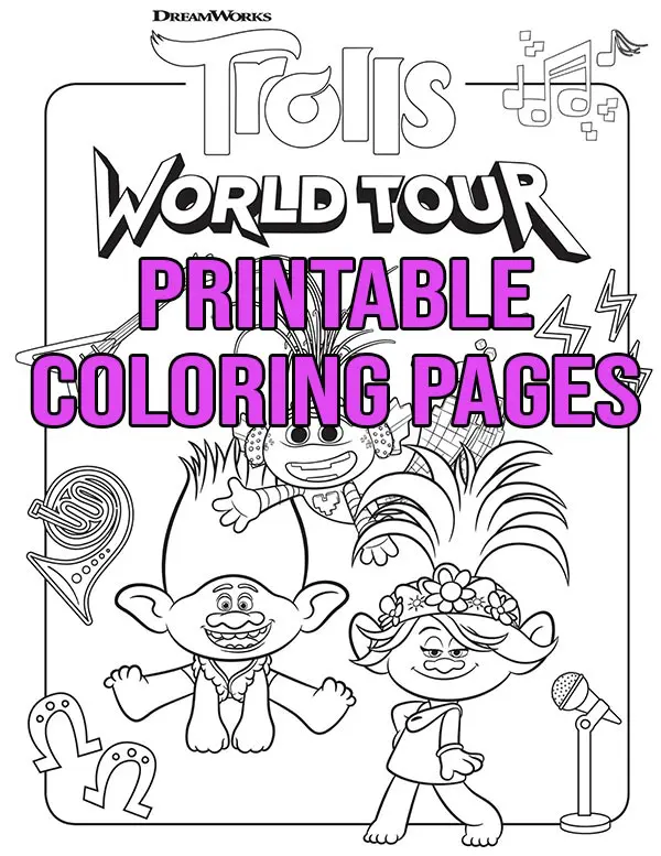 printable coloring pages trolls