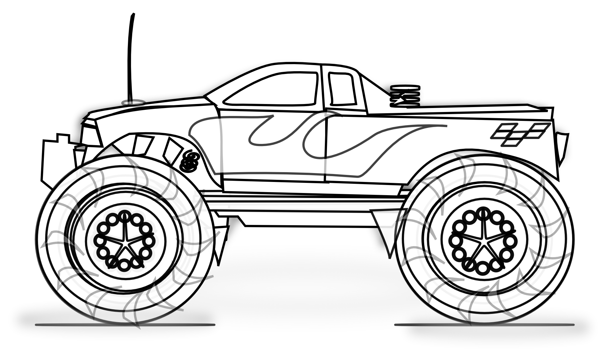 printable coloring pages trucks
