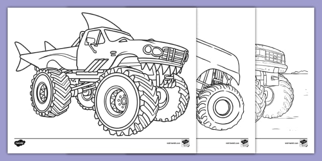 printable coloring pages trucks