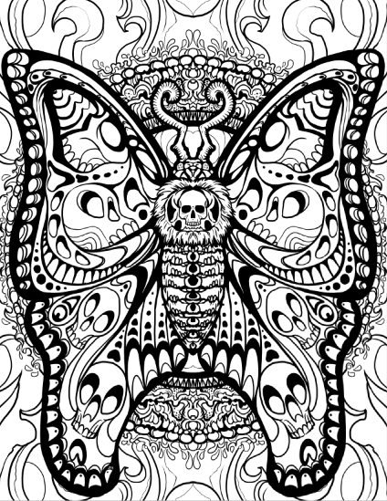 lolbatty blog U Print Dark Fantasy - Printable Coloring Pages Tumblr 15 