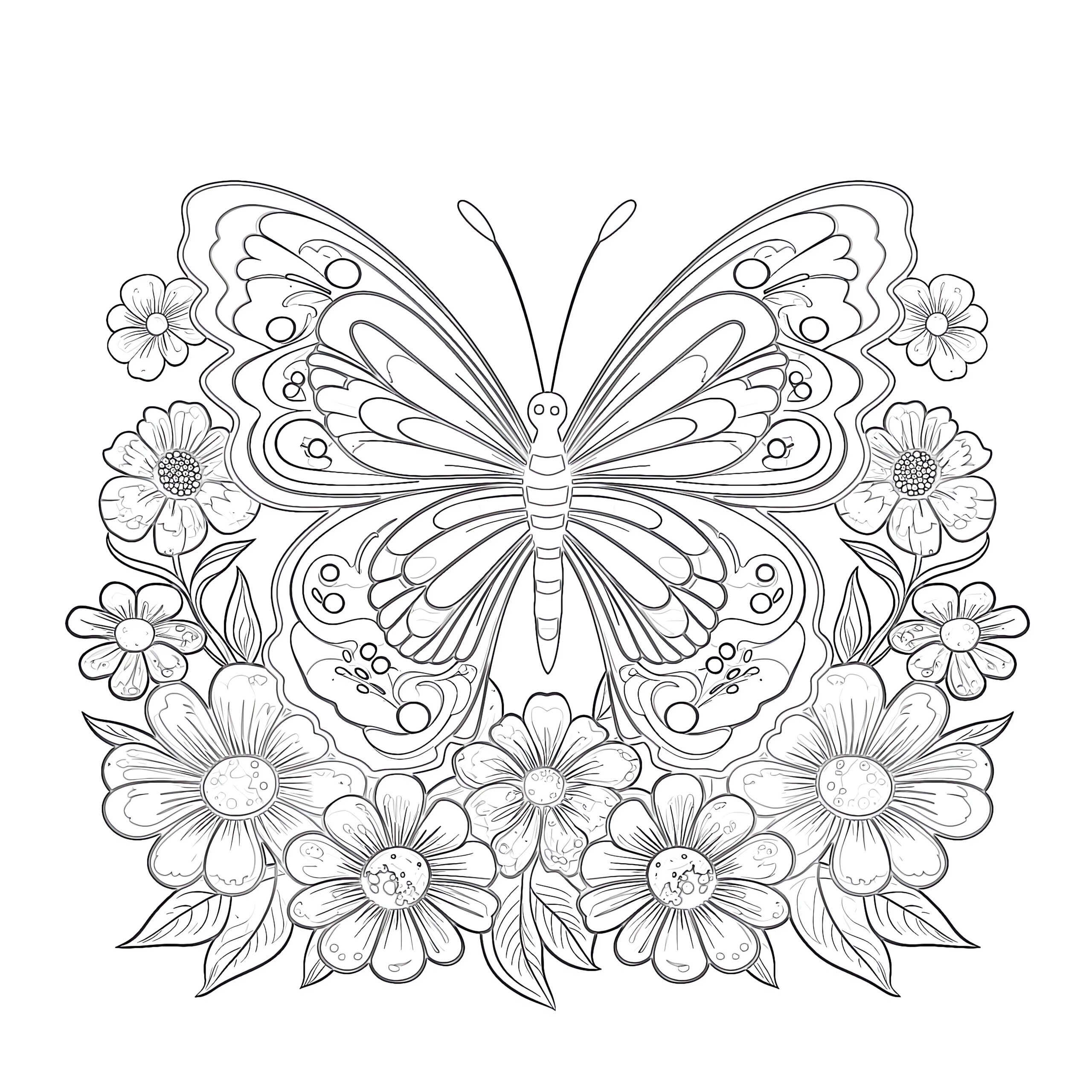 printable coloring pages with flowers