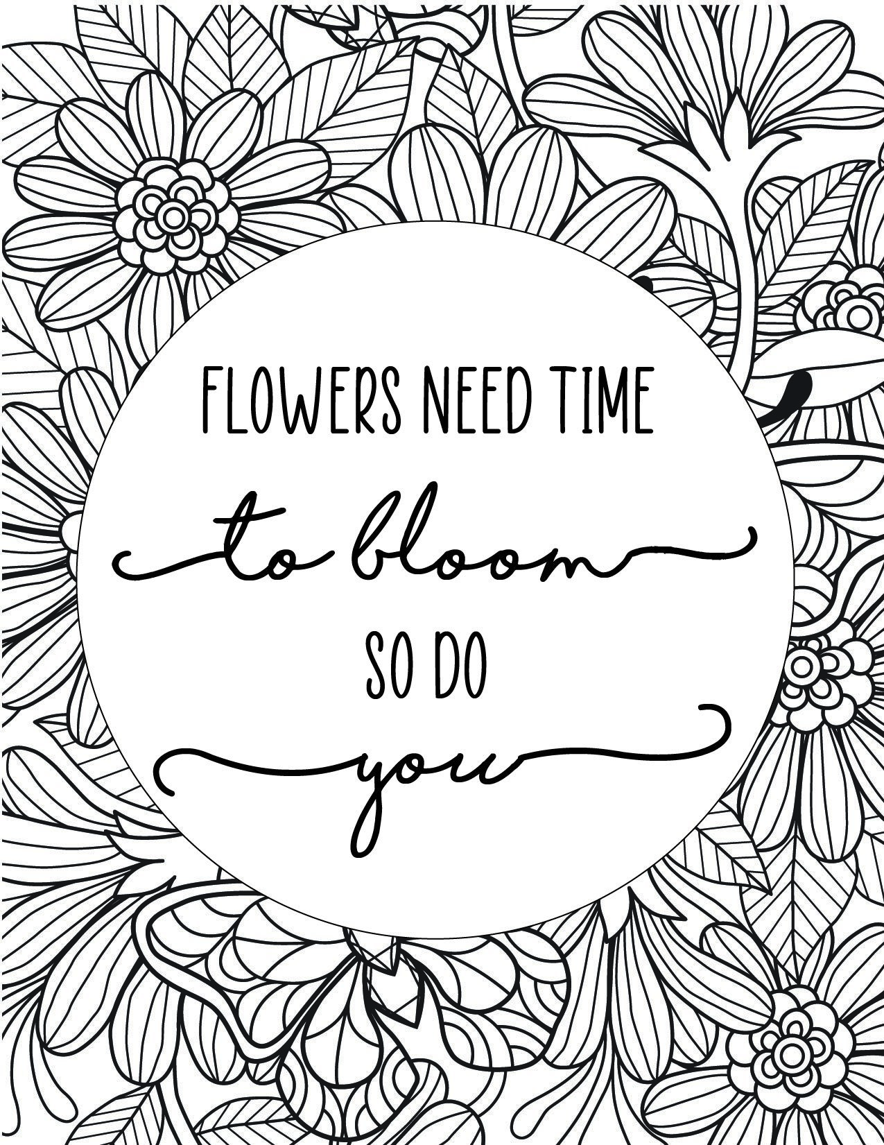 printable coloring pages with quotes