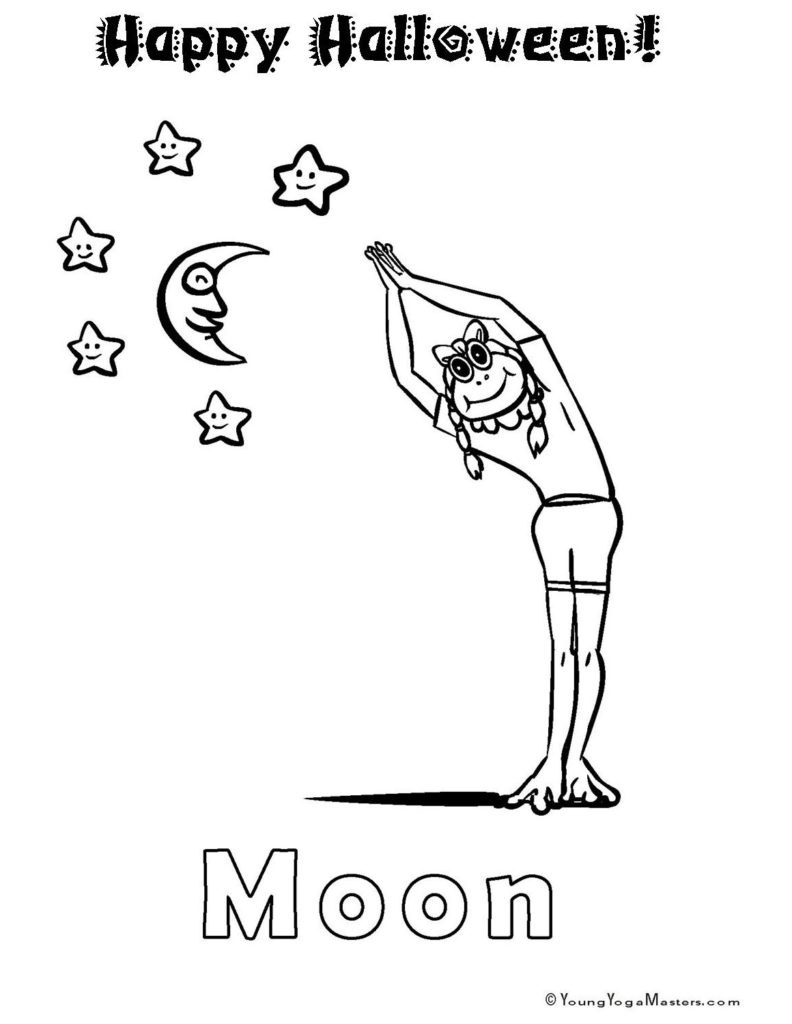 3 Kids Yoga Ideas for a Healthy Halloween - Including Free Printables