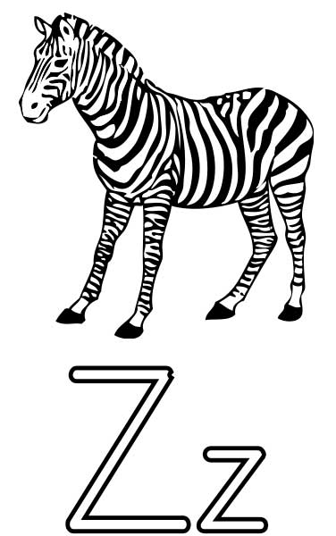 printable coloring pages zebra