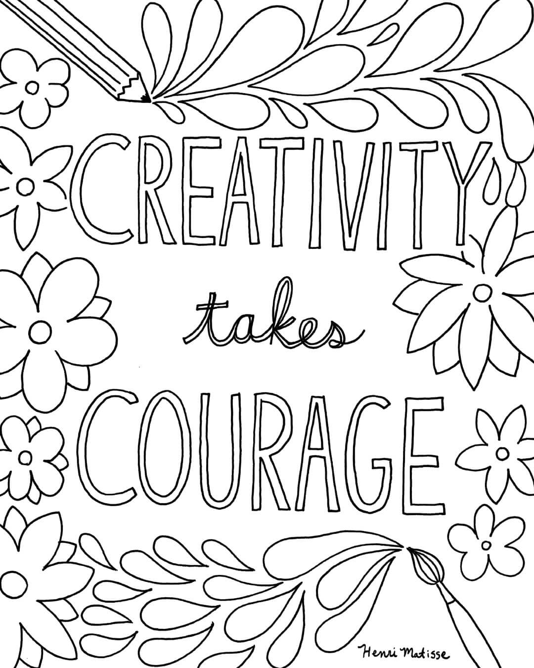 printable coloring quotes