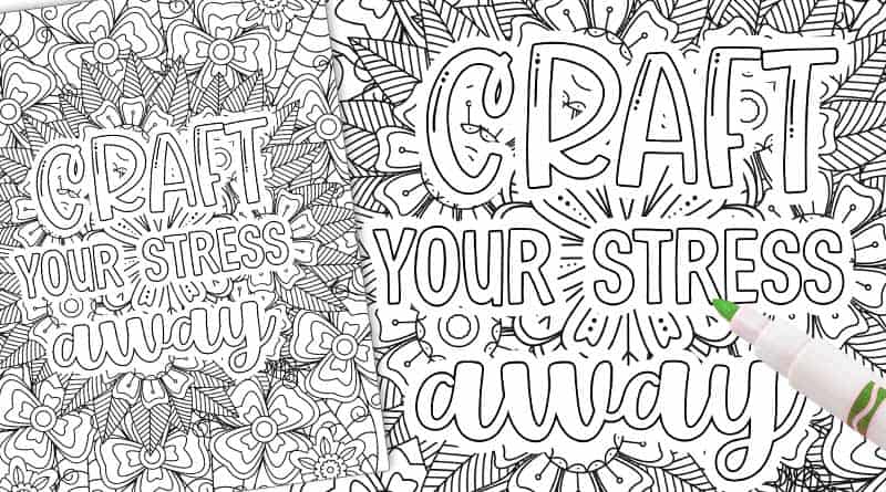 Free Printable Crafty Quote Coloring Page - Lovely Planner