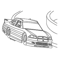printable coloring race car pages