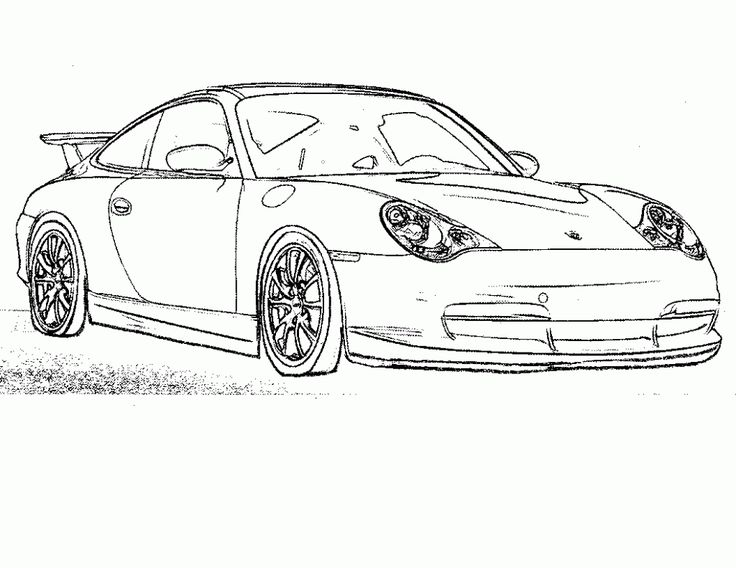 printable coloring race car pages