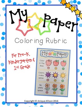 My 3 Star Coloring Rubric by Anique Allison | TPT
