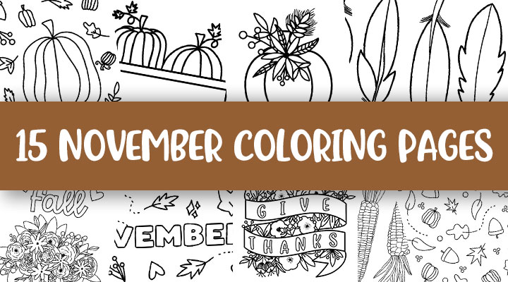 printable coloring sheets for november