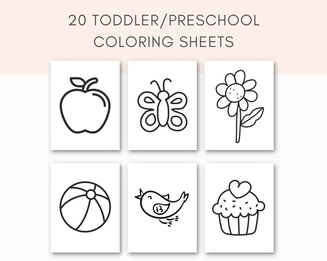 Preschool Coloring Printable, Toddler Coloring, Toddler Activities ...