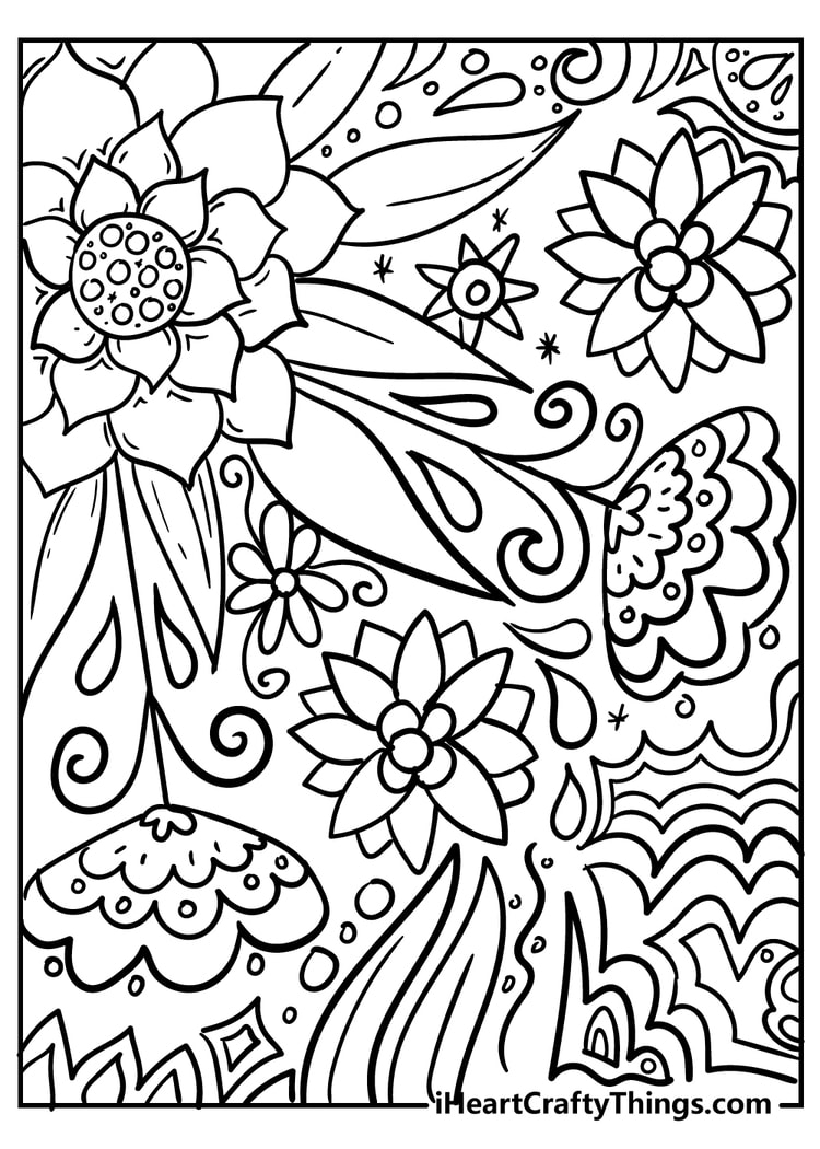 Coloring Pages For Flowers Printable