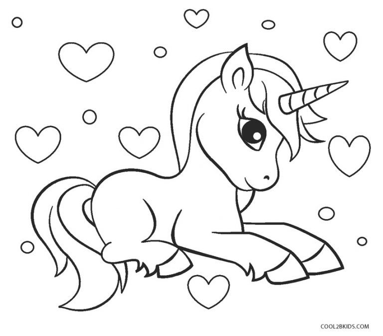 Free Printable Unicorn Coloring Pages For Kids
