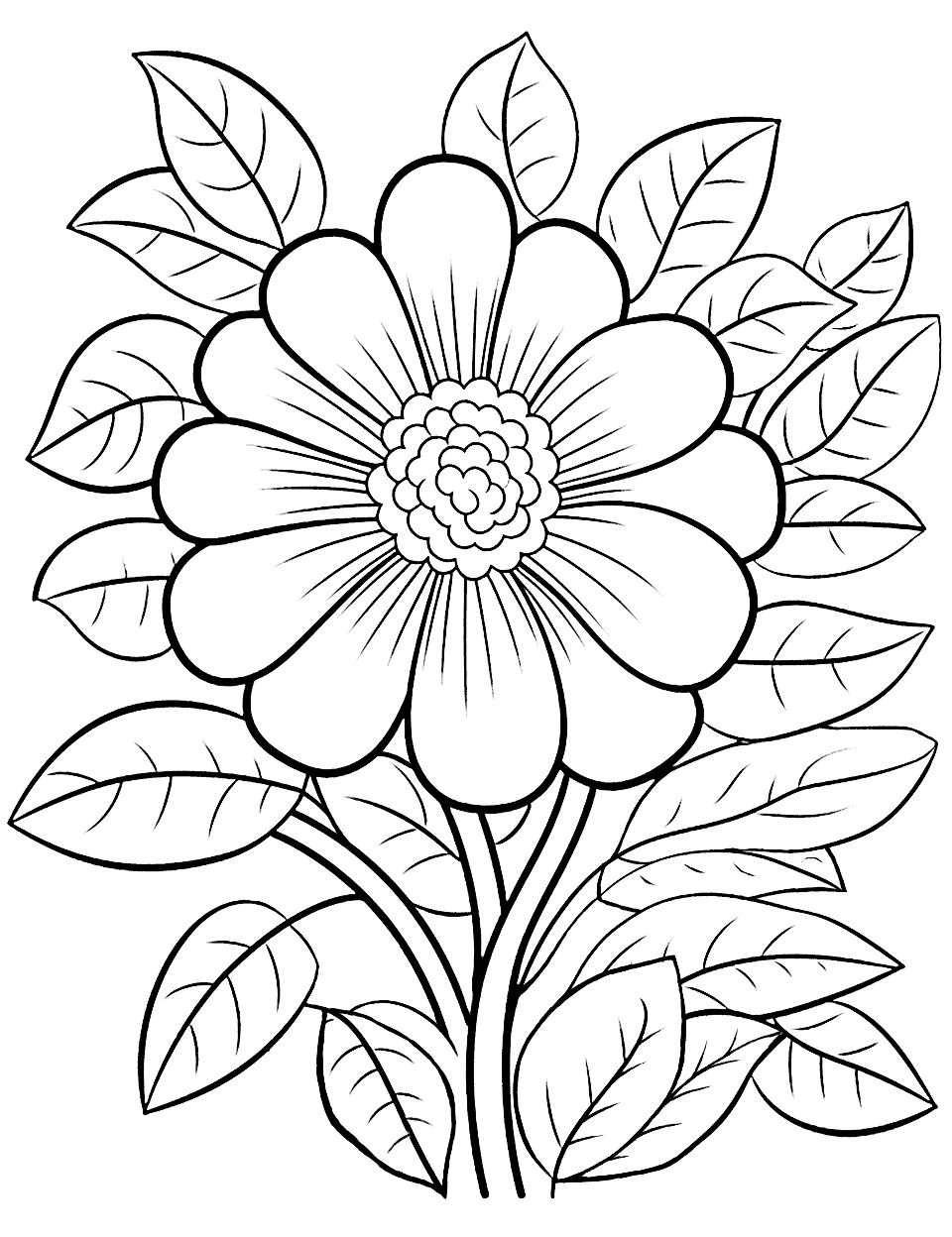 75 Flower Coloring Pages: Free Printable Sheets
