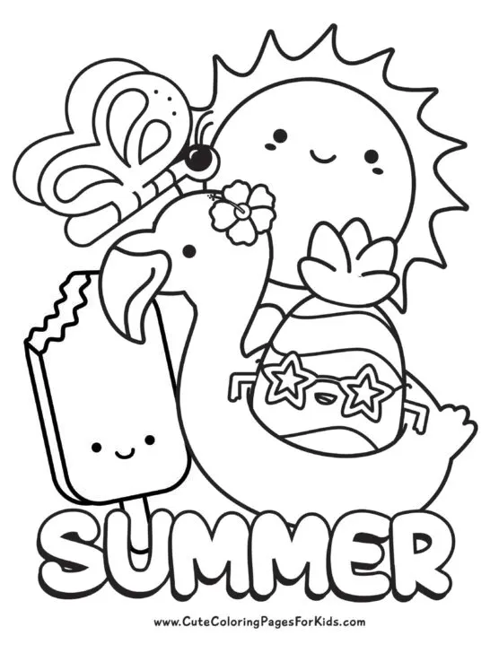 Cute Coloring Pages For Kids - Free Printable Coloring Sheets for Kids