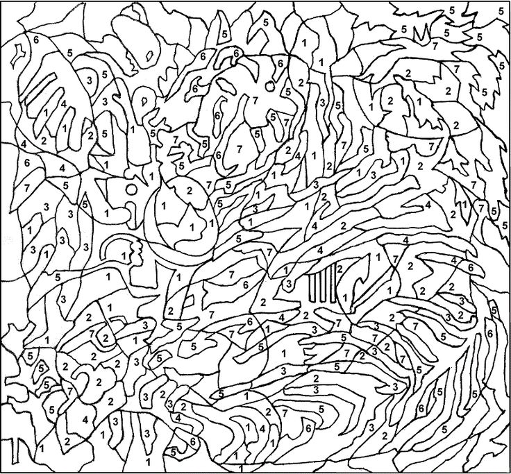 Free Printable Color by Number Coloring Pages - Best Coloring ...